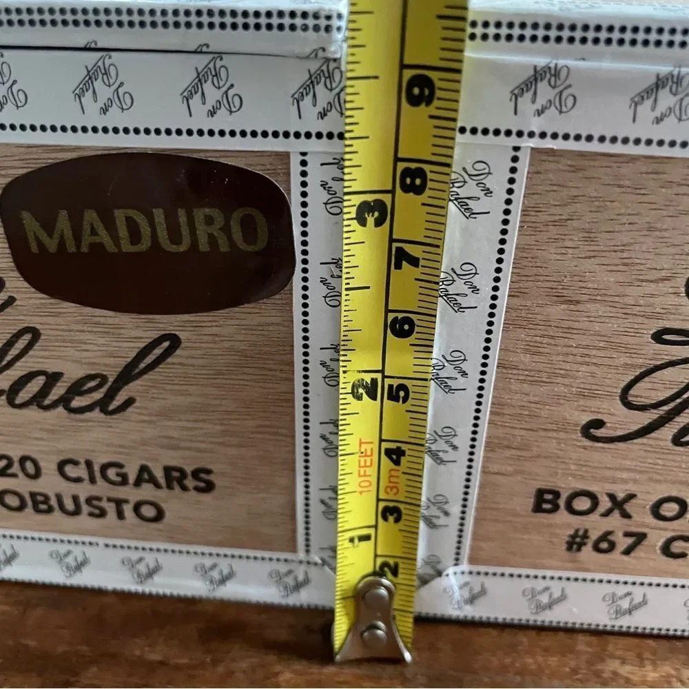 Set of 2 Cigar Boxes for Storage Crafts Needlework Office